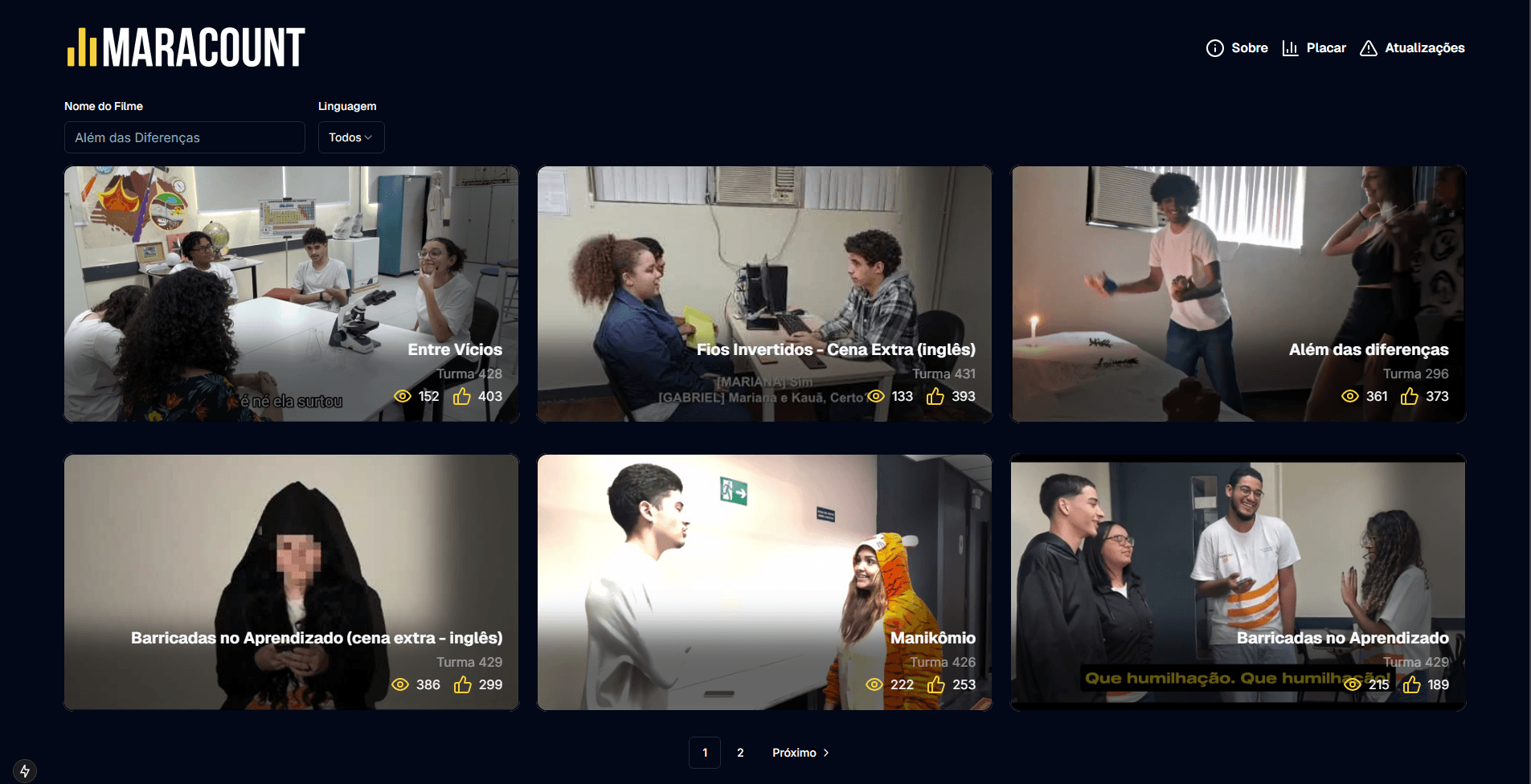 Redesign do Maracount.